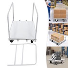 Heavy Duty Cart with 1 Front Side & 2 Side Armrests Steel Flatbed Hand Truck