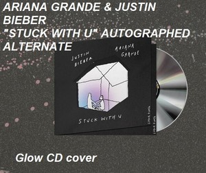 Stuck With U Justin Bieber Ariana Grande Signed Glow Soft Cover Cd Preorder Ebay