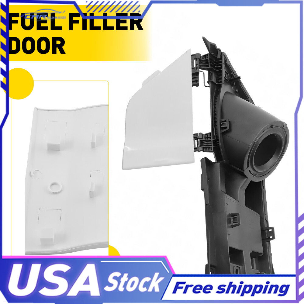 Filler Fuel Door + Housing Cover Gas White For Transit Ford 150 250 350 2015-23