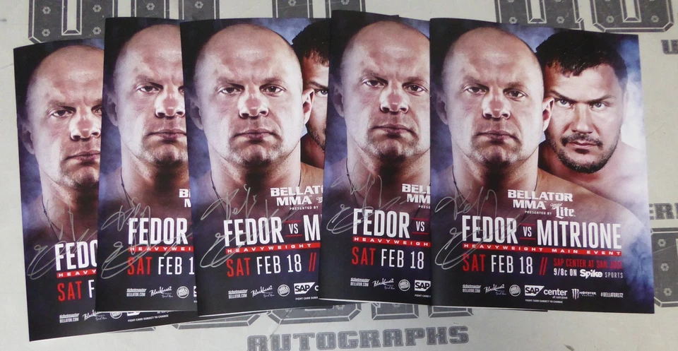 Fedor Emelianenko Signed Bellator 172 MMA Event Program BAS COA vs Matt Mitrione - Image 2 of 4