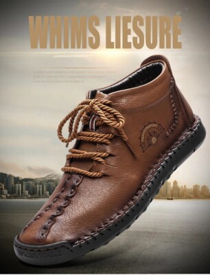 Winter Herren Stiefel mit Fell, Schnürung wasserdicht, große Größe -- 39 / 48