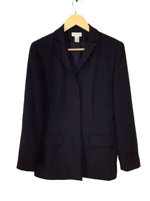 Ann Taylor Vintage Black Long Sleeve Jacket Blazer Womens Size