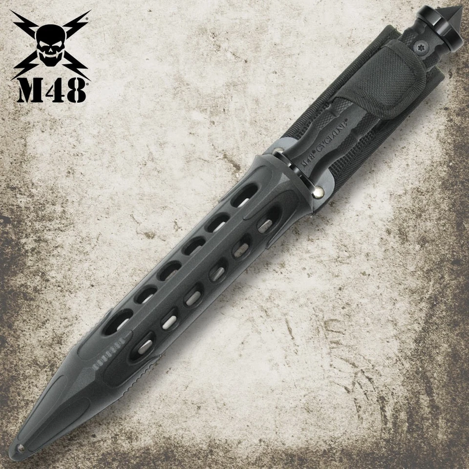 M48 Spiral Knife | Vortec Belt Sheath | Stainless Steel Blade | Overall 13.5" - Image 4 of 4