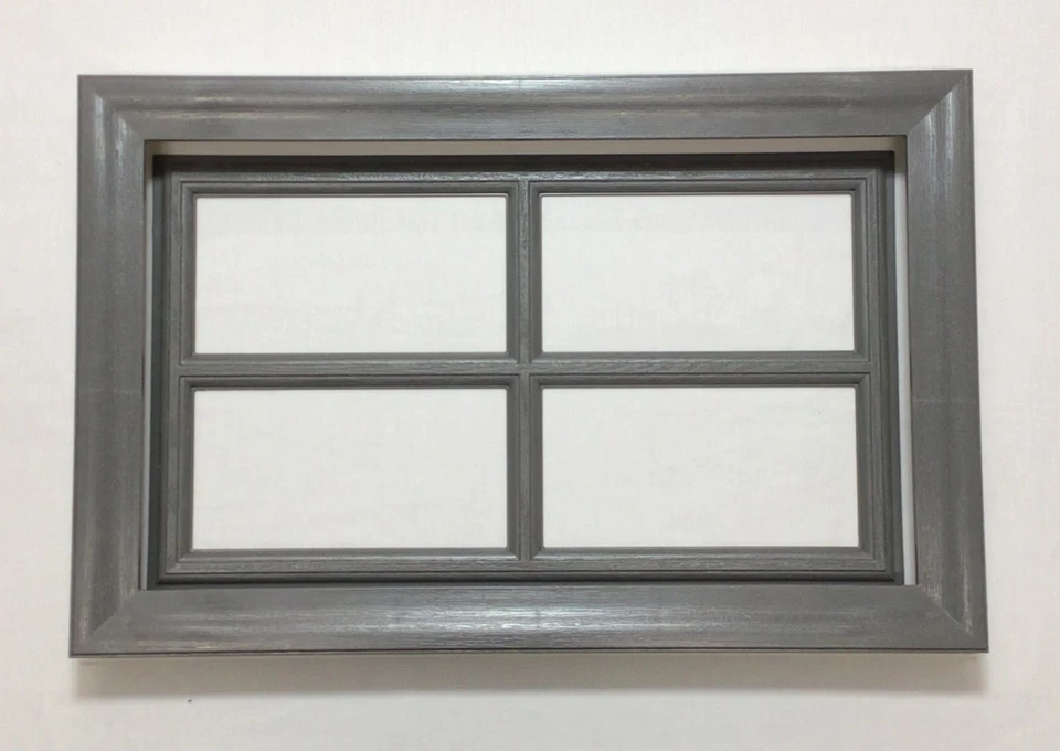 Kit de ventana de puerta de garaje gris carbón Amarr panel corto marco insertar opción de vidrio Foto 3 de 4
