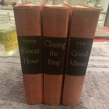 Winston Churchill The Second World War 3 Vol 1949 & 1951 Houghton Mifflin & Co.