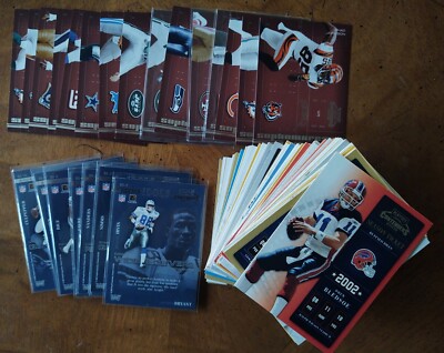 2002 Playoff Contenders Lot of 122 Unique Cards. Rookies, Inserts, Base.
