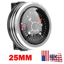 Slide on 25MM Watch Wrist Band Strap Compass Outdoor Waterproof Survival Gadget
