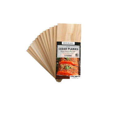 12 Pack Cedar Planks for Grilling Salmon and More - Sourced and Made in the USA