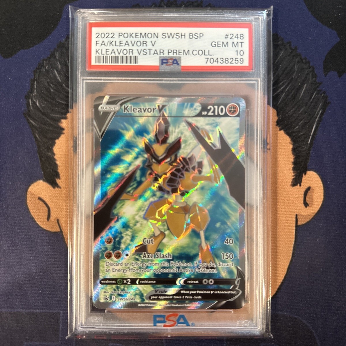 💎PSA 10 GEM MINT 2022 Pokemon KLEAVOR V #248 Full Art Premium
