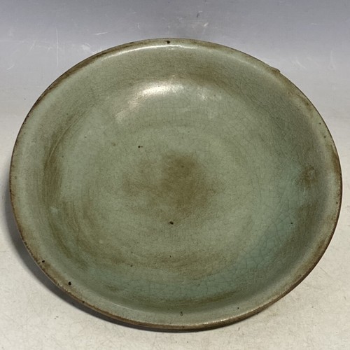 Bandeja de fruta de porcelana de 1,5" antigua de China Guan Yao Ru - Imagen 4 de 9