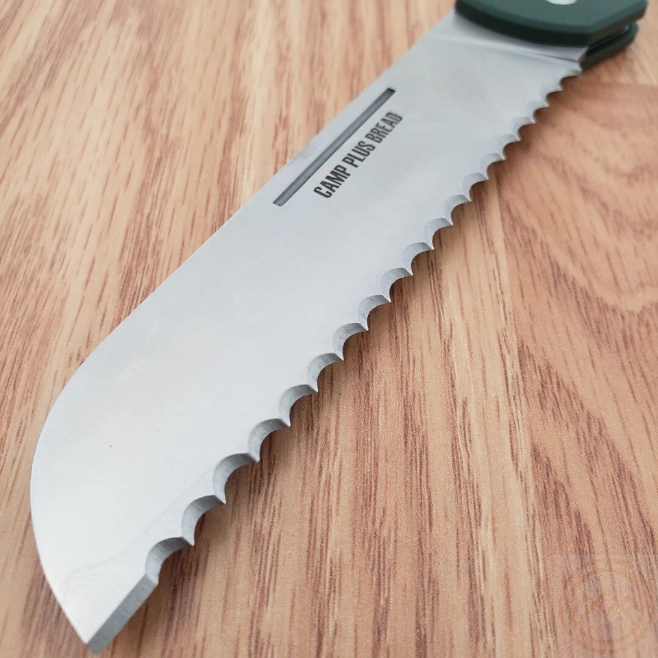 Ontario Camp Plus Bread Folding Knife 4.25" Stainless Steel Blade GFN Handle - Image 2 of 4
