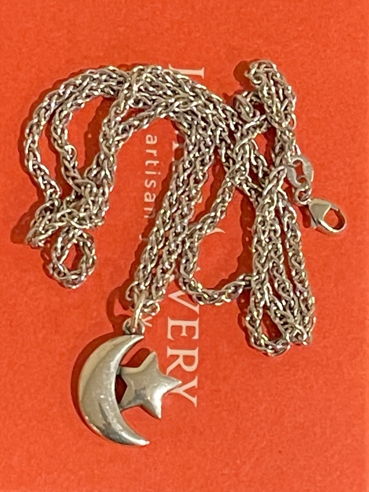 James Avery Sterling Silver Moon And Star Charm On A … Gem