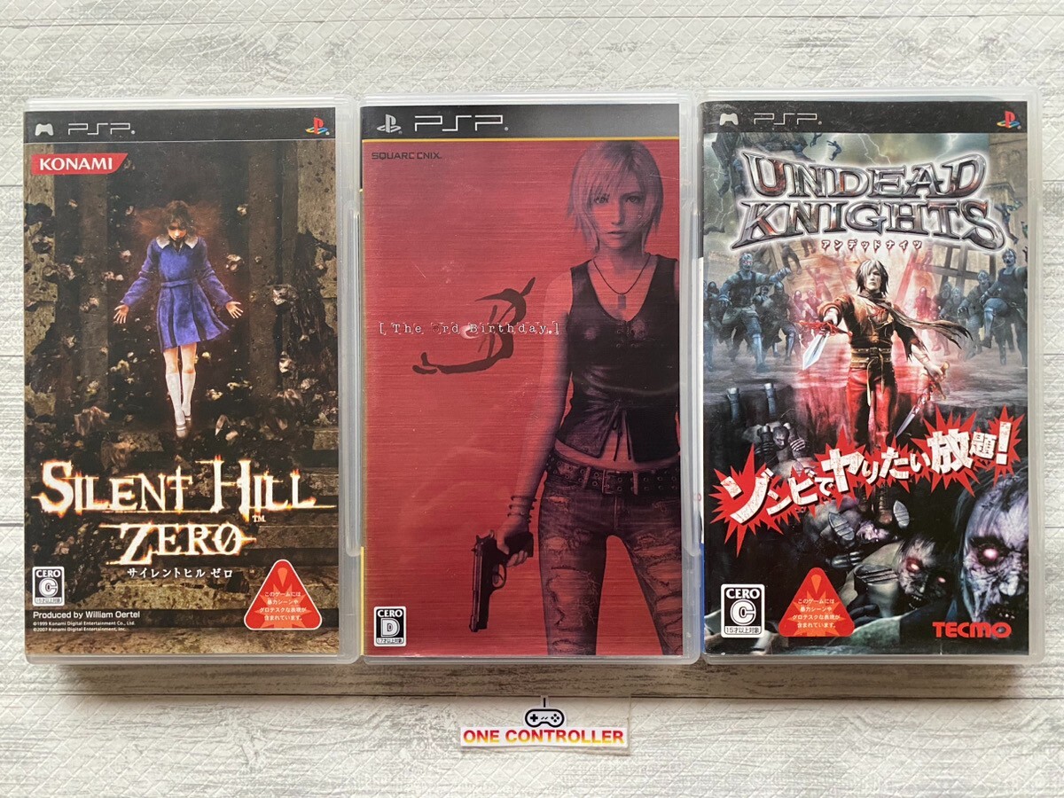 SONY PSP Silent Hill Zero & The 3rd Birthday & Undead Knights set