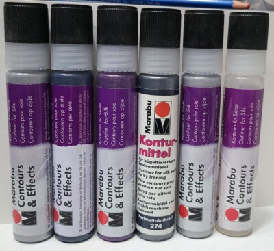 Marabu Seidenumriss Konturen & Effekte 6 x 25 ml