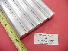 5 Pieces 7/8" ALUMINUM 6061 ROUND ROD 6" long T6511 Solid New Lathe Bar Stock