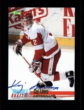1995 CLASSIC HOCKEY DRAFT KAJ LINNA ROOKIE RC AUTO - BOSTON UNIVERSITY TERRIERS