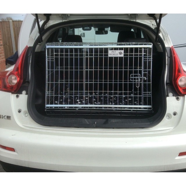 Nissan Juke Sloping Car Dog Boot Cage Puppy Travel Safety Crate Pet