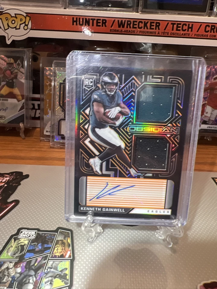 2021 RC Kenneth Gainwell ROOKIE Obsidian Electric Etch Orange SP /99 #217 EAGLES - Image 2 of 4