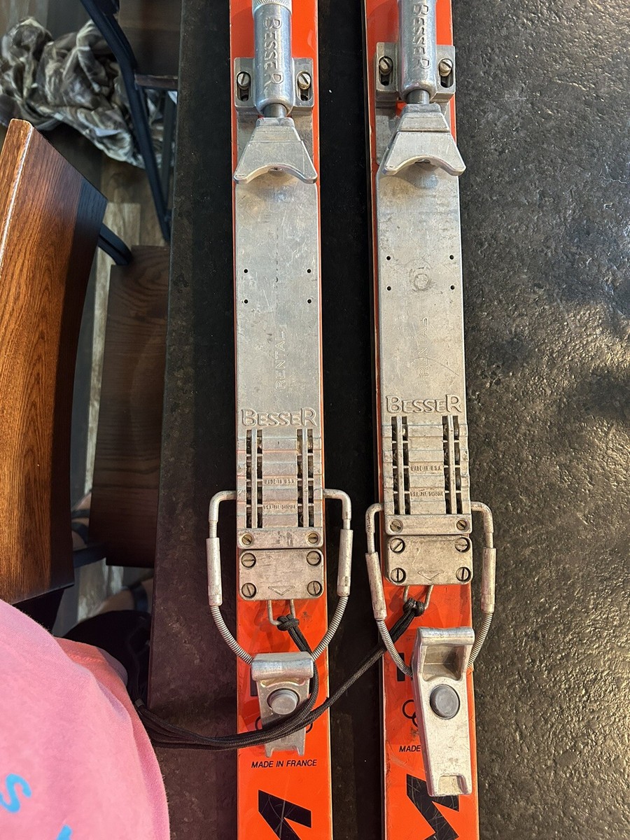 Vintage Dynastar Snow Skis 160cm Long, RED Finish w/ Besser Vintage Dynastar Snow Skis 160cm Long, RED Finish w/ Besser