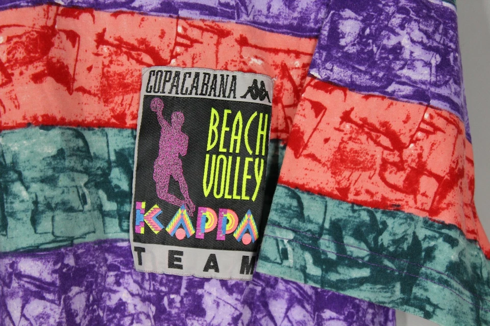 RARE VINTAGE COPACABANA BEACH VOLLEY KAPPA TEAM SHIRT 1980S SIZE XL JERSEY - Image 4 of 4