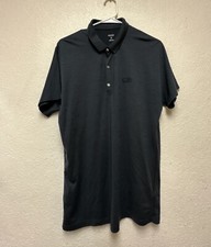 Icebreaker Polo Shirt Mens Merino Wool Gray Short Sleeve Sz M