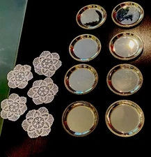 10 Silver Plated Coasters BBI BRAUCKE & BERKENHOFF ISERLOHN