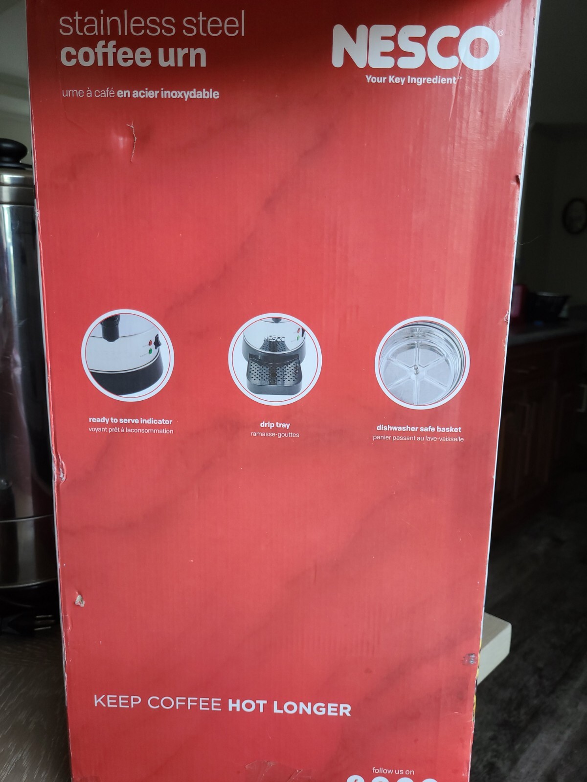 Nesco 50-cup Stainless Steel Double 