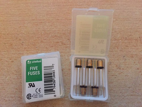 Littelfuse 278-125V   125mA Radial FF Leaded PCB Mount Fuse, 125V ac/dc    Z1935 - Picture 1 of 2