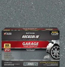 RustOleum RockSolid Garage Kit 180oz Polycuramine 2.5 Car Dark Gray