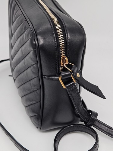 Saint Laurent LouLou Camera Black Quilted Leather Shoulder Bag w/ Tassel & CoA - Picture 6 of 16