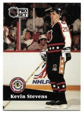 KEVIN STEVENS 1991-92 PRO SET ALL STAR CARD NEAR MINT+ CONDITION