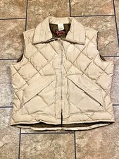 Mens VINTAGE WALLS Western INSULATED VEST Puffer Vest XL Made in USA Cowboy!