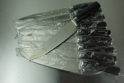 Bulk Lot of 10 Stainless Steel 8'' Professional Chef Knife Damascus Pattern  New