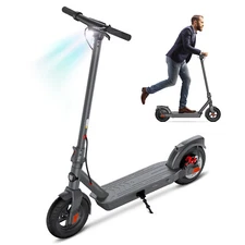 SISIGAD Electric Scooter Adults Peak 500W Motor 10"Solid Tires for Adults 20Mile