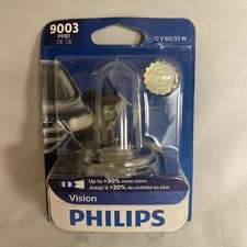 Philips 9003 PRB1 12V 60/55W Vision Plus 30% Single Bulb Head Light Replacement