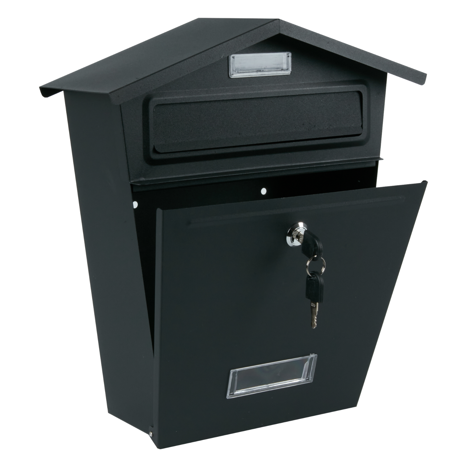 NEW LARGE OUTDOOR STEEL POST BOX POSTBOX LOCKABLE LETTER MAIL WALL