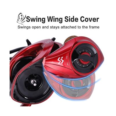 Sougayilang Baitcaster Combo Cadence CB6 Baitcasting Reels, 20 LB