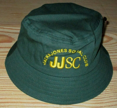 MENS JACK & JONES GREEN BUCKET HAT ONE SIZE