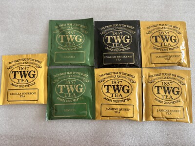 7 Mixed Assortment 1837 TWG Tea Bags. Fresh. Great Selection For Your Tea Time