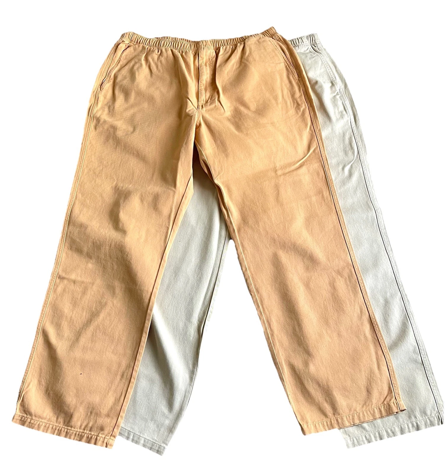 Deadstock Territory Ahead Pull On Pants XXL x 34 Lot Of 2 Elastic Waist Chino