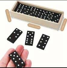 Domino Game Set In Wooden Box
