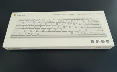 Microsoft Designer Compact Keyboard   White Glacier   Complete in Box