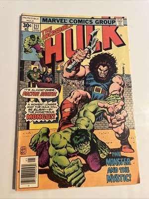Marvel Comics The Incredible Hulk #211, May 1977, The Monster and the Mystic