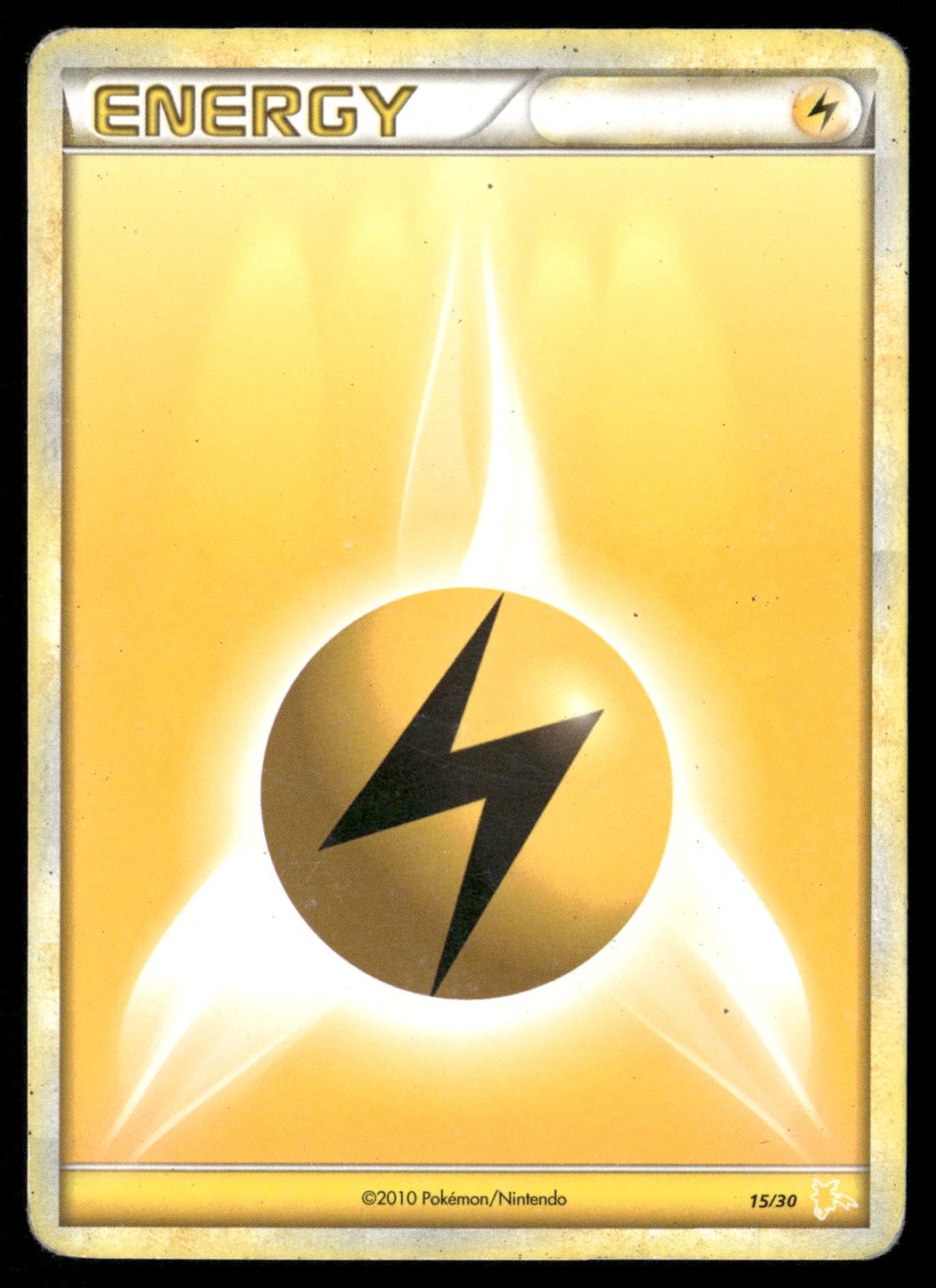Lightning Energy (#15) 15/30 HGSS Trainer Kit: Gyarados & Raichu Pokemon HP