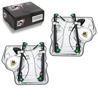 2X Fensterheber Metallplatte Vorne Links Rechts Manuell FüR VW Transporter T5 T6