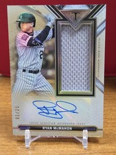 2021 Topps Triple Threads Baseball RYAN MCMAHON /25 AUTO RELIC ROCKIES YANKEES