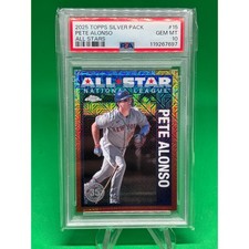 Pete Alonso Silver Mojo 2025 Topps Series 2 #90ASC-15 PSA 10 New York Mets