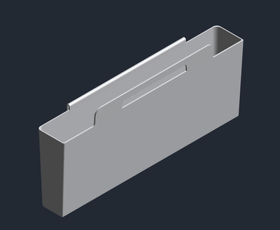 AMQ Revi Undermount Storage File Pocket Accessory 3d Print