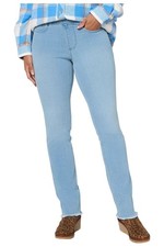 Belle by Kim Gravel Primabelle Straight Leg Jeans w/ Fray Vintage Blue