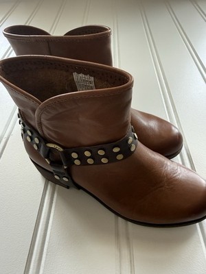UGG Moto Australian Darling Harness Boots Biker Leather Buckle Women 7